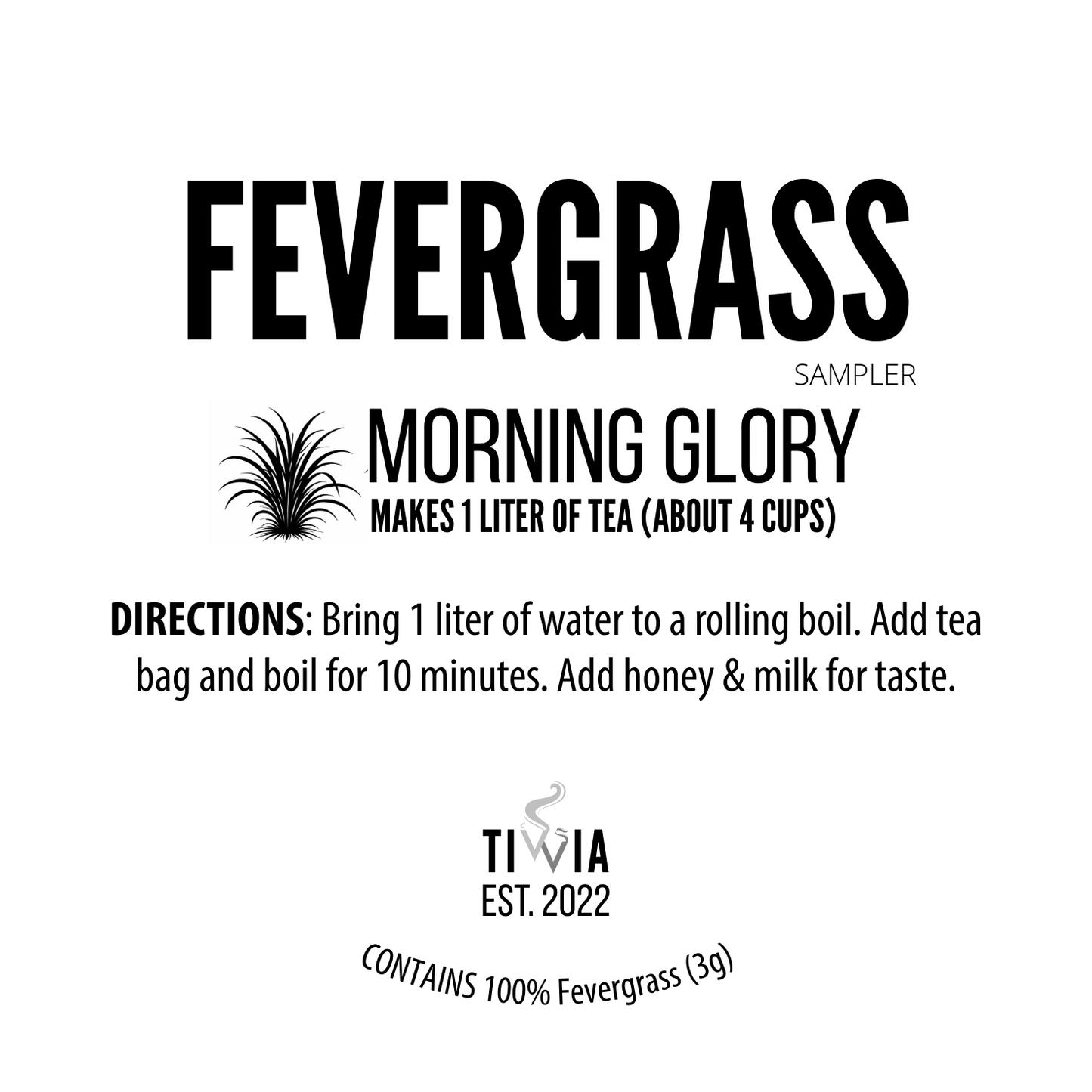 Fevergrass "Dawn" Pillow Box (1 liter tea bag)