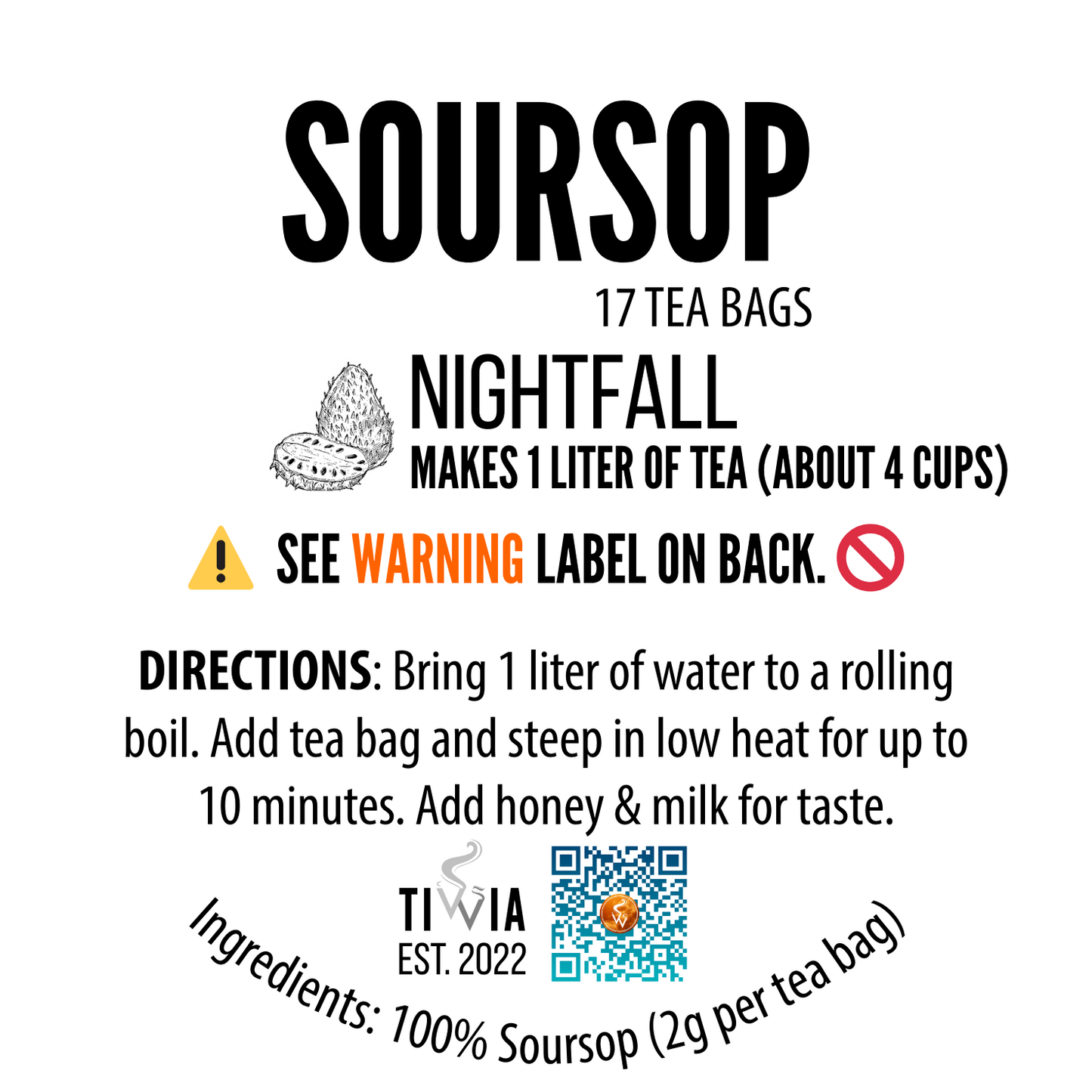 Soursop "Nightfall" Pouch (17 tea bags)